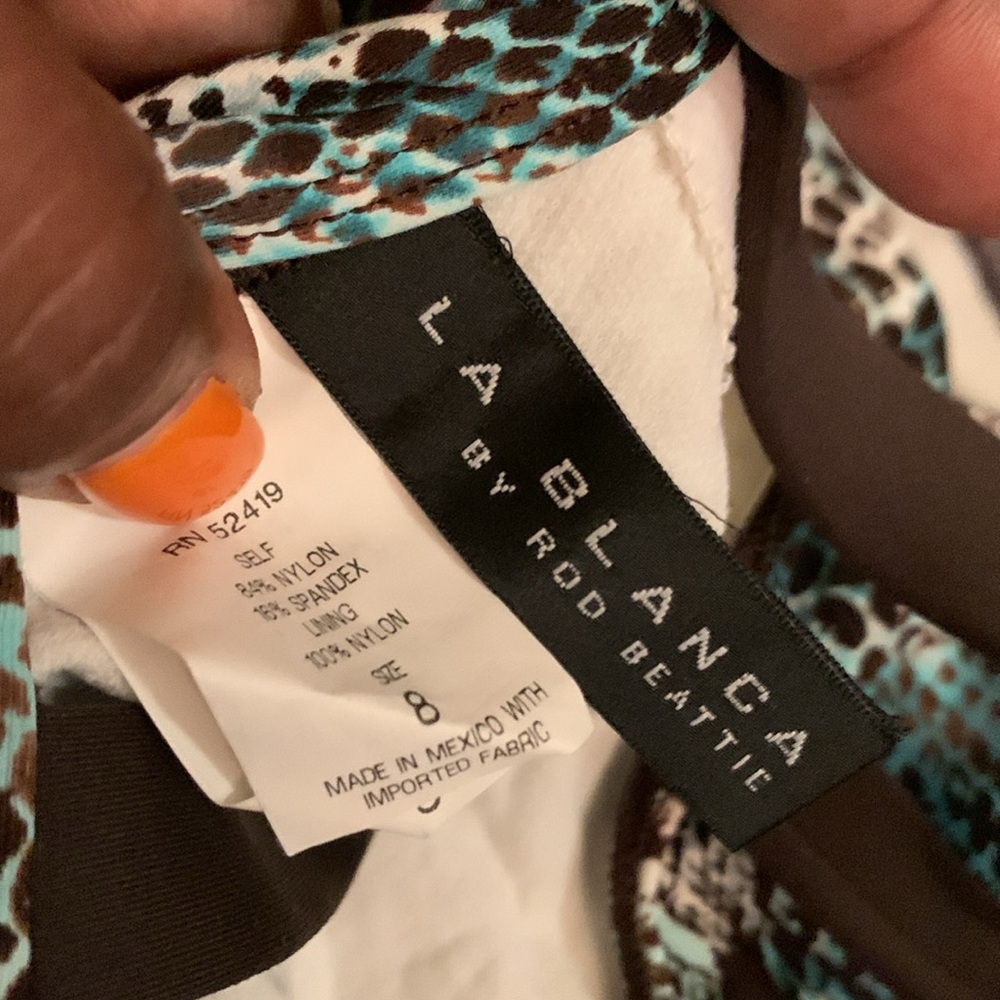 🎉2X HOST PICK🎉 La Blanca Snakeprint 3-Ring Detail One Piece Swimsuit - Picture 6 of 6